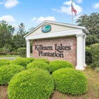 Entrance sign for Killearn Lakes Plantation, a neighborhood in Tallahassee, Florida, located near Thomasville Road.